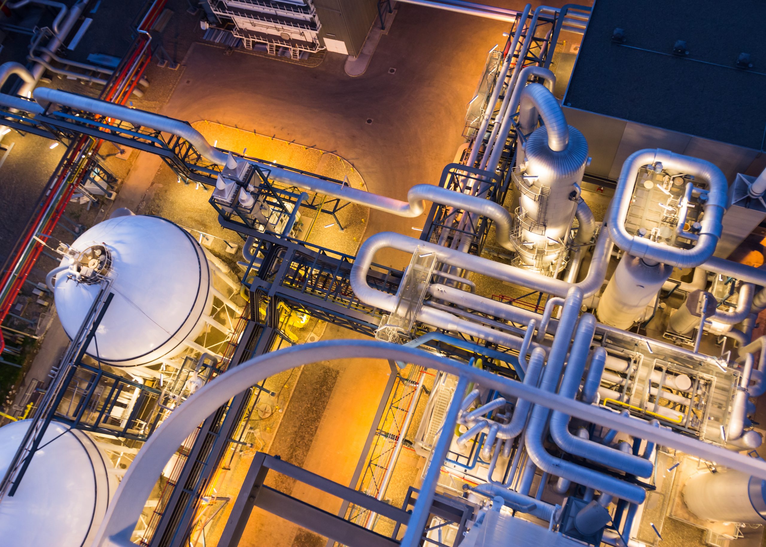 piping system from above